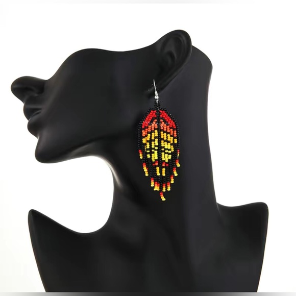 Bohemian Style Beaded Earrings 🍂 - Picture 1 of 4